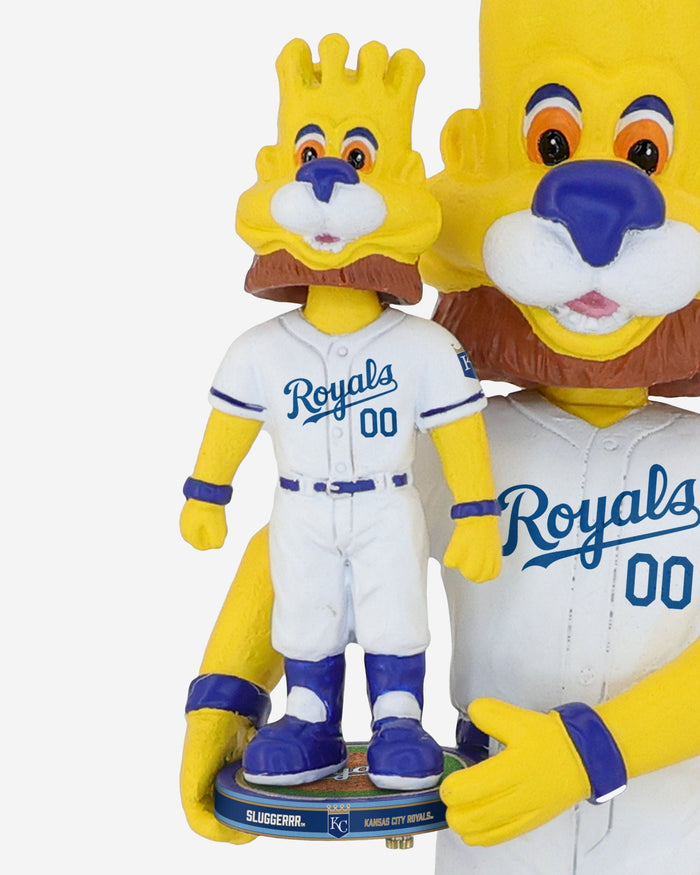 Sluggerrr Kansas City Royals Bobble Dubblz Mascot Bobblehead FOCO - FOCO.com
