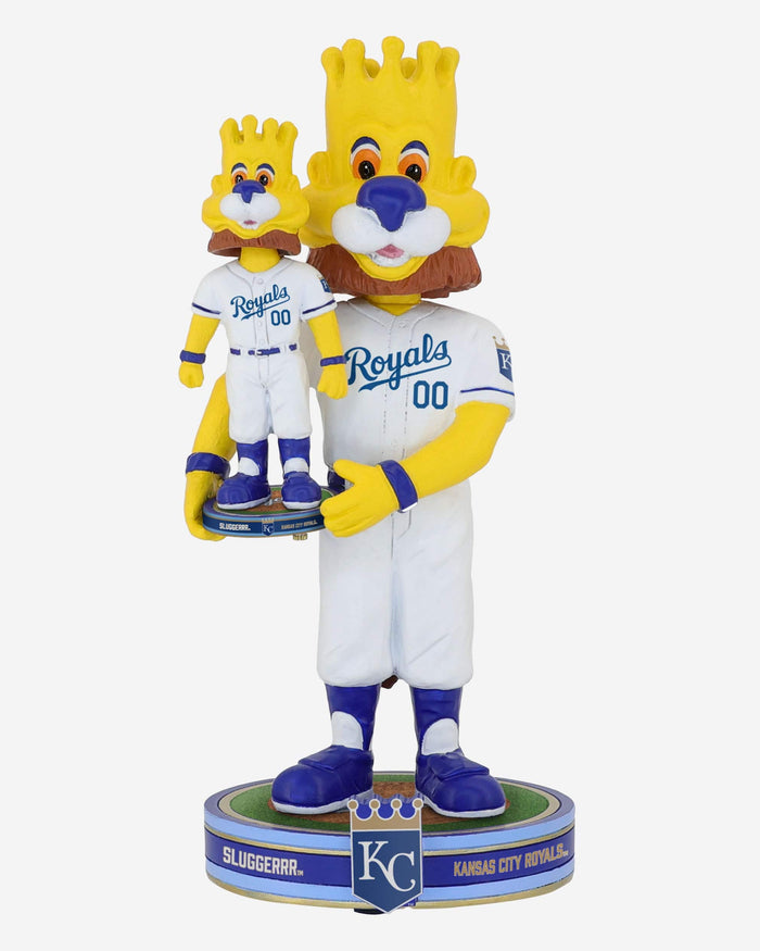 Sluggerrr Kansas City Royals Bobble Dubblz Mascot Bobblehead FOCO - FOCO.com