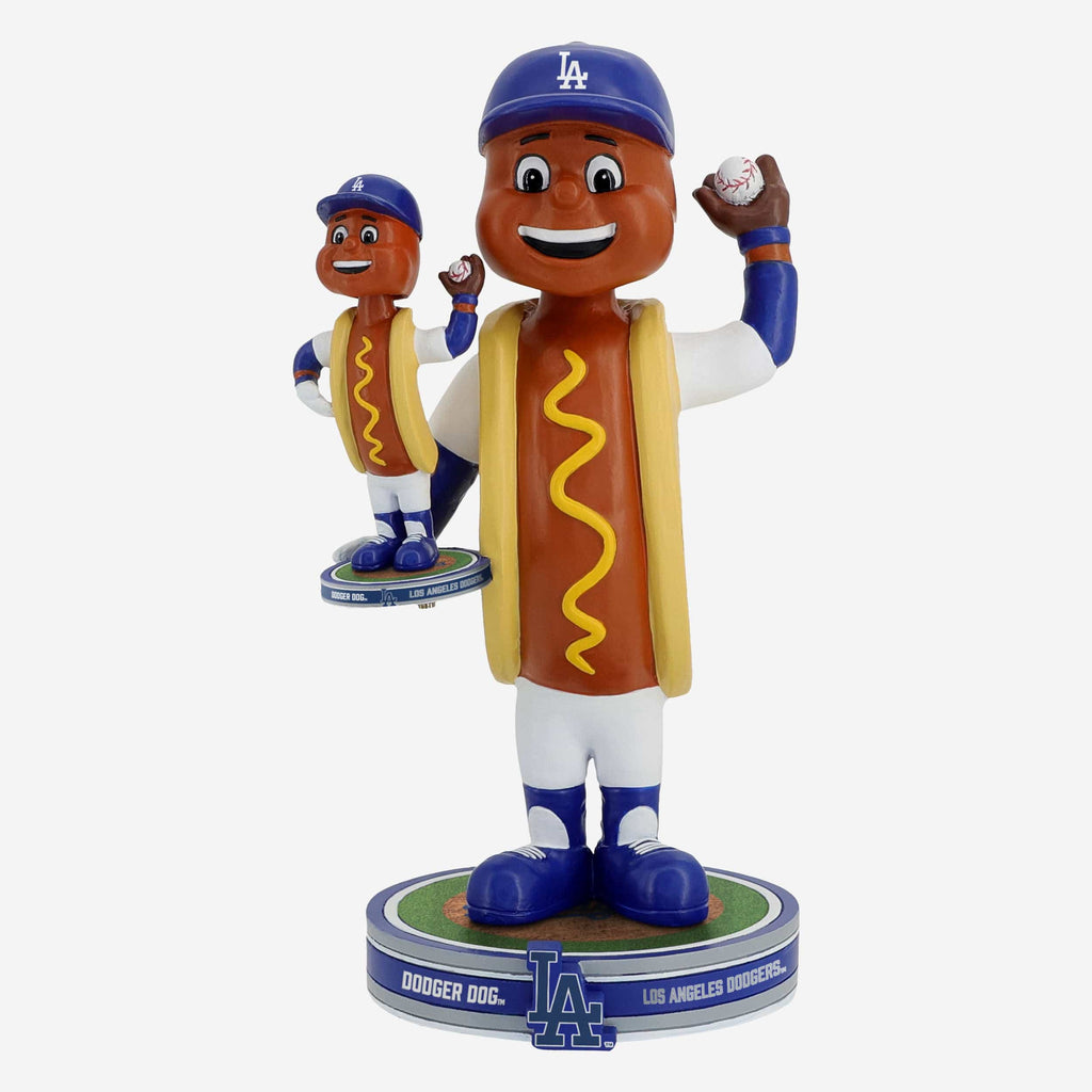 Dodger Dog Los Angeles Dodgers Bobble Dubblz Mascot Bobblehead FOCO - FOCO.com