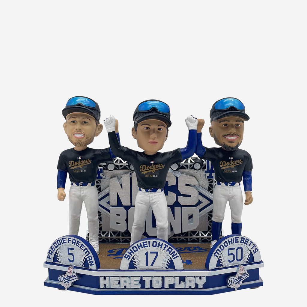 Los Angeles Dodgers NLCS Bound Mini Bobblehead Scene FOCO - FOCO.com