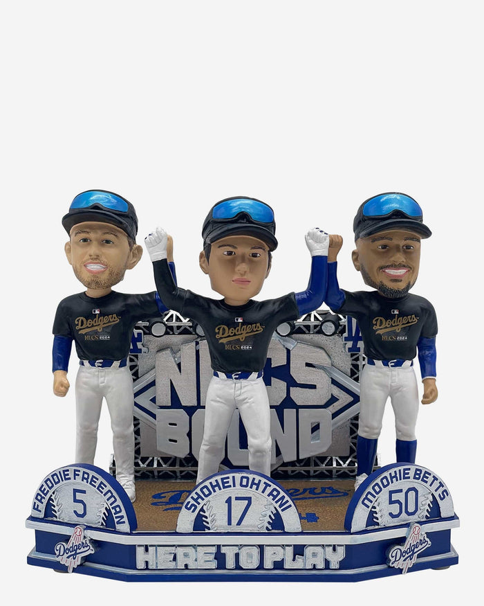 Los Angeles Dodgers NLCS Bound Mini Bobblehead Scene FOCO - FOCO.com