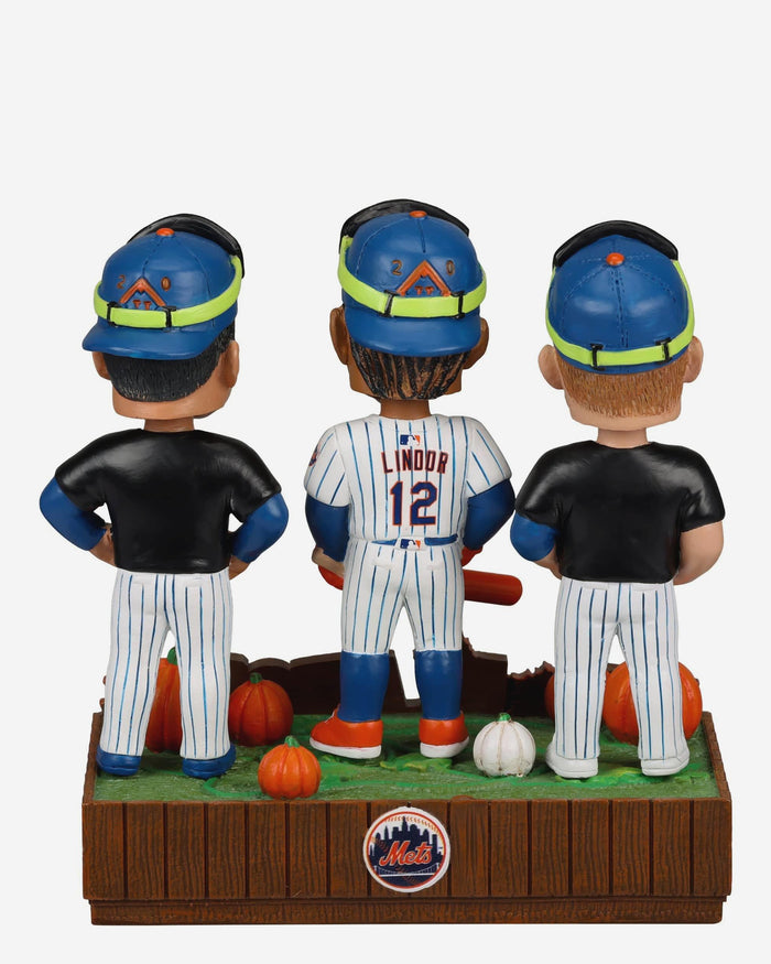 New York Mets Playoff Pumpkin Patch Mini Bobblehead Scene FOCO - FOCO.com