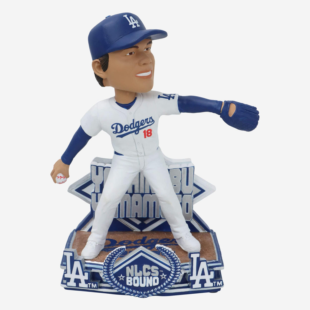 Yoshinobu Yamamoto Los Angeles Dodgers NLCS Bound Bobblehead FOCO - FOCO.com
