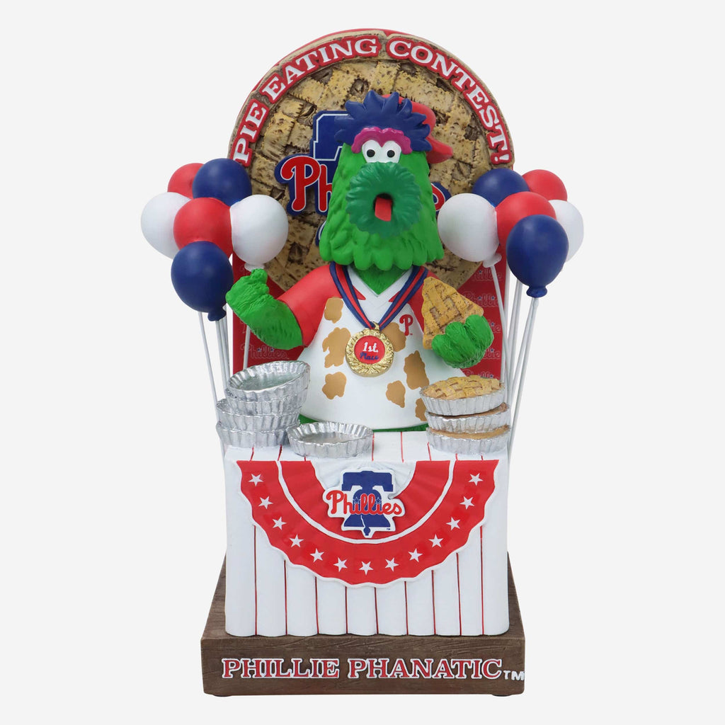 Phillie Phanatic Philadelphia Phillies Pie Eating Contest Mascot Bobblehead FOCO - FOCO.com
