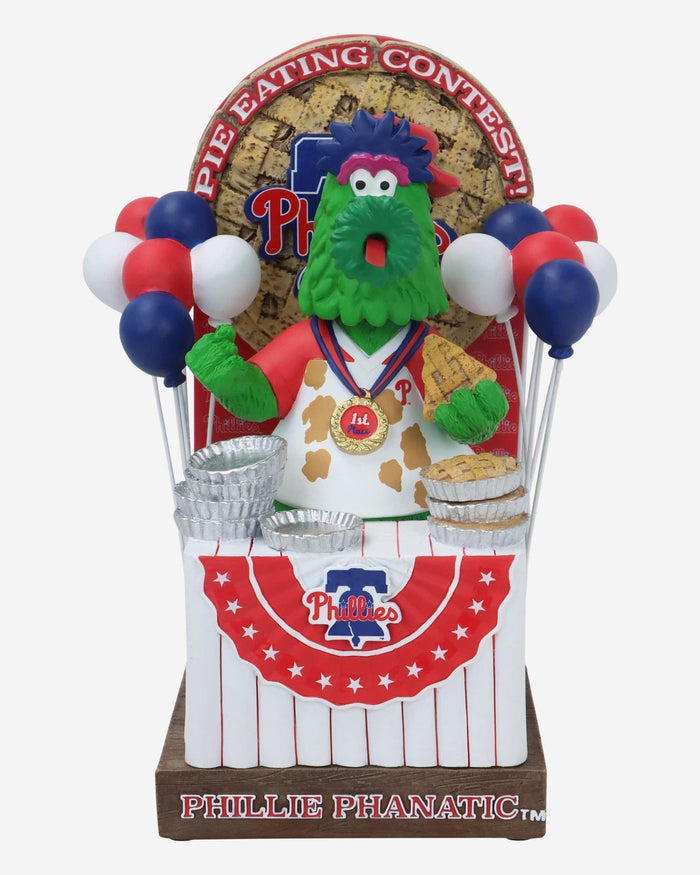 Phillie Phanatic Philadelphia Phillies Pie Eating Contest Mascot Bobblehead FOCO - FOCO.com