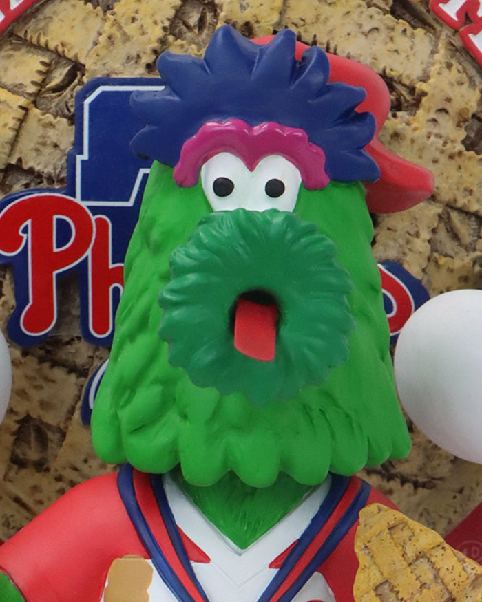 Phillie Phanatic Philadelphia Phillies Pie Eating Contest Mascot Bobblehead FOCO - FOCO.com
