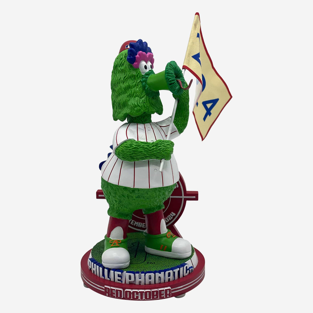 Phillie Phanatic Philadelphia Phillies 2024 Red October Flag Mascot Bobblehead FOCO - FOCO.com