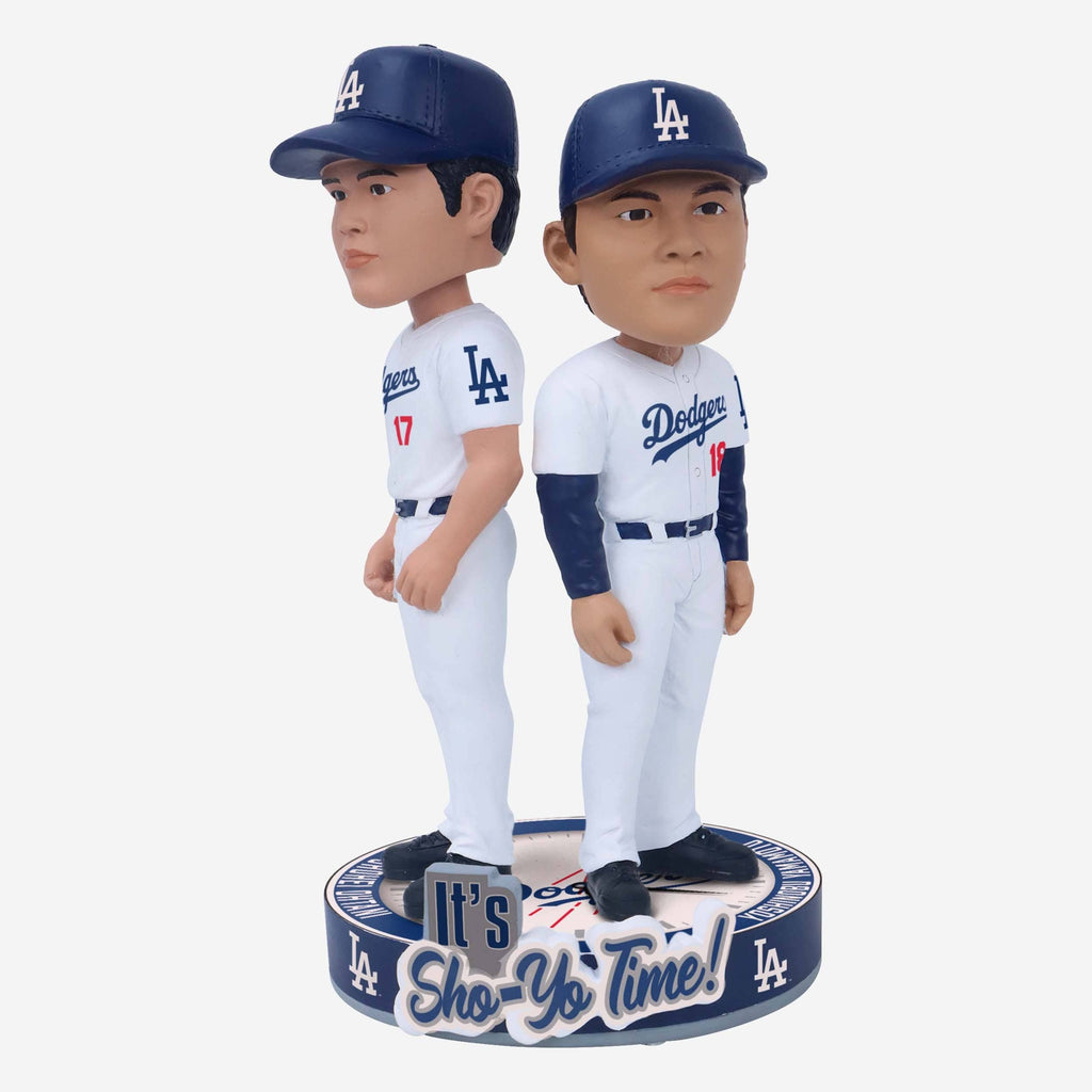 Shohei Ohtani & Yoshinobu Yamamoto Los Angeles Dodgers It's Sho-Yo Time Dual Bobblehead FOCO - FOCO.com