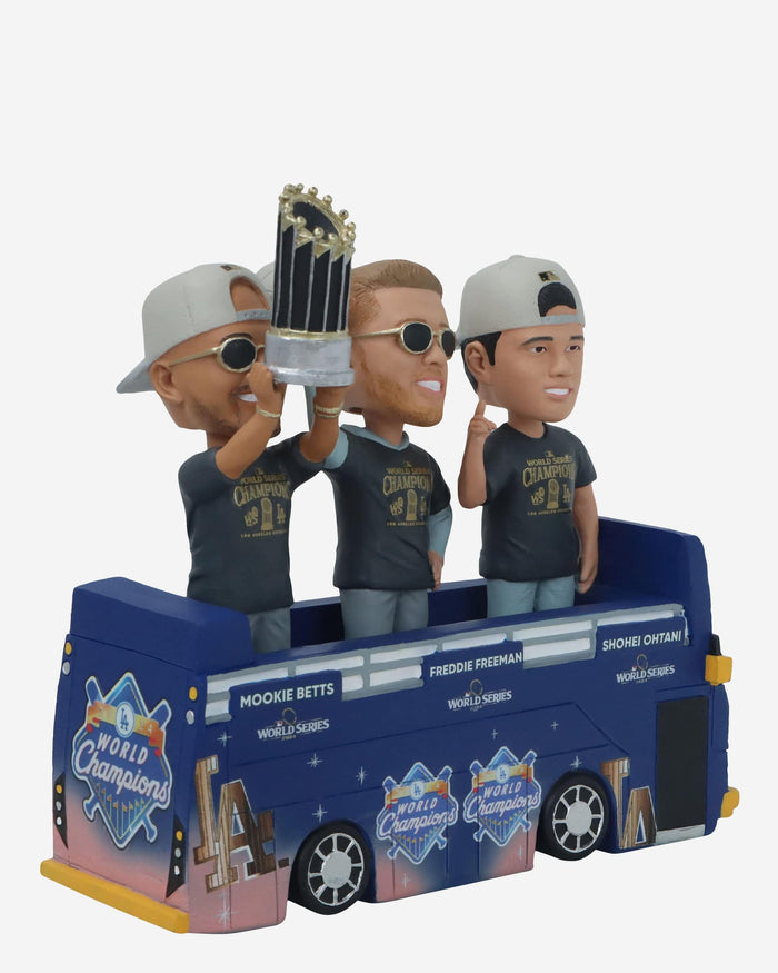 Los Angeles Dodgers 2024 World Series Champions Parade Mini Bobblehead Scene FOCO - FOCO.com