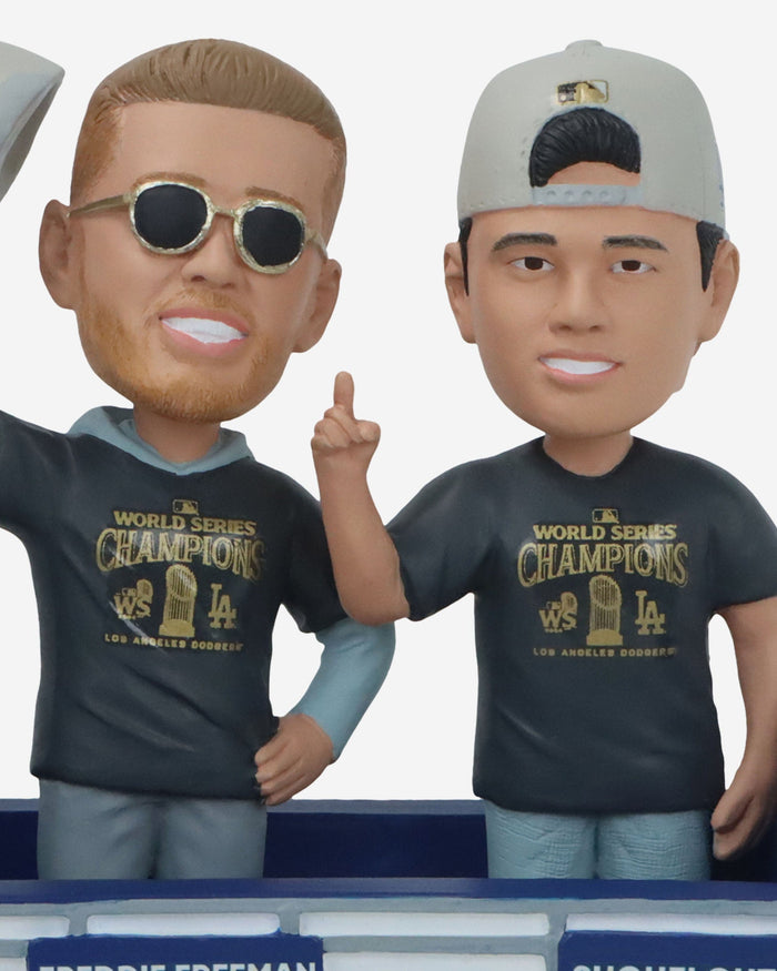 Los Angeles Dodgers 2024 World Series Champions Parade Mini Bobblehead Scene FOCO - FOCO.com
