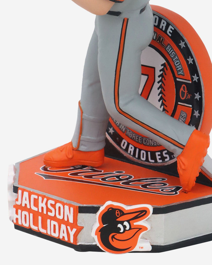 Jackson Holliday Baltimore Orioles Youngest Home Run Streak Bobblehead FOCO - FOCO.com