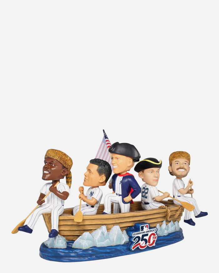 New York Yankees America's 250th Anniversary Crossing the Delaware Mini Bobblehead Scene FOCO - FOCO.com