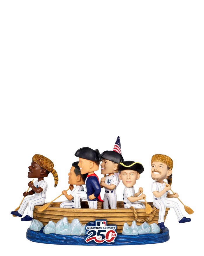 New York Yankees America's 250th Anniversary Crossing the Delaware Mini Bobblehead Scene FOCO - FOCO.com
