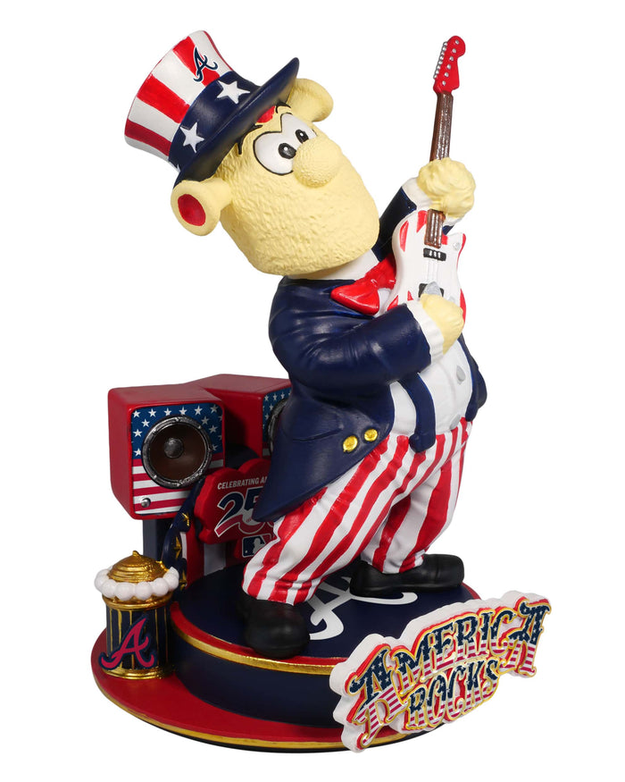 Blooper Atlanta Braves America's 250th Anniversary Star Spangled Banner Sound Chip Mascot Bobblehead