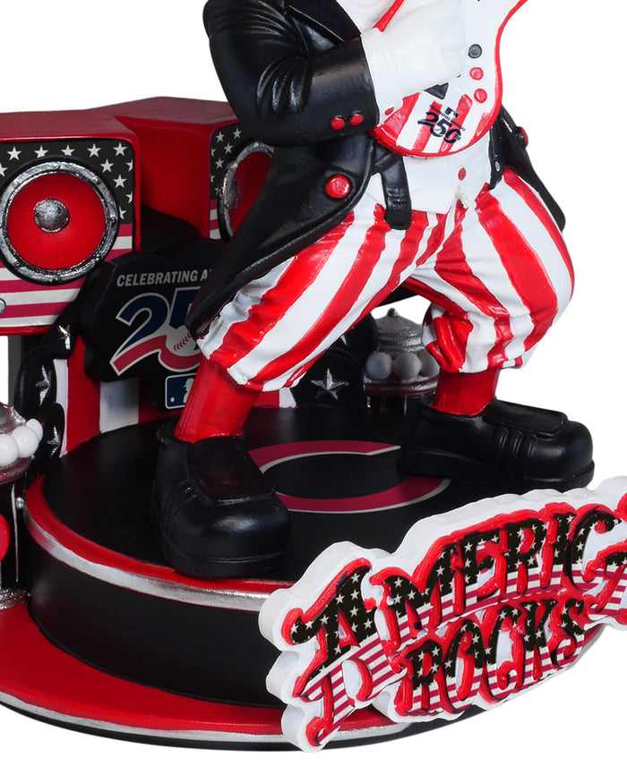 Mr Redlegs Cincinnati Reds America's 250th Anniversary Star Spangled Banner Sound Chip Mascot Bobblehead