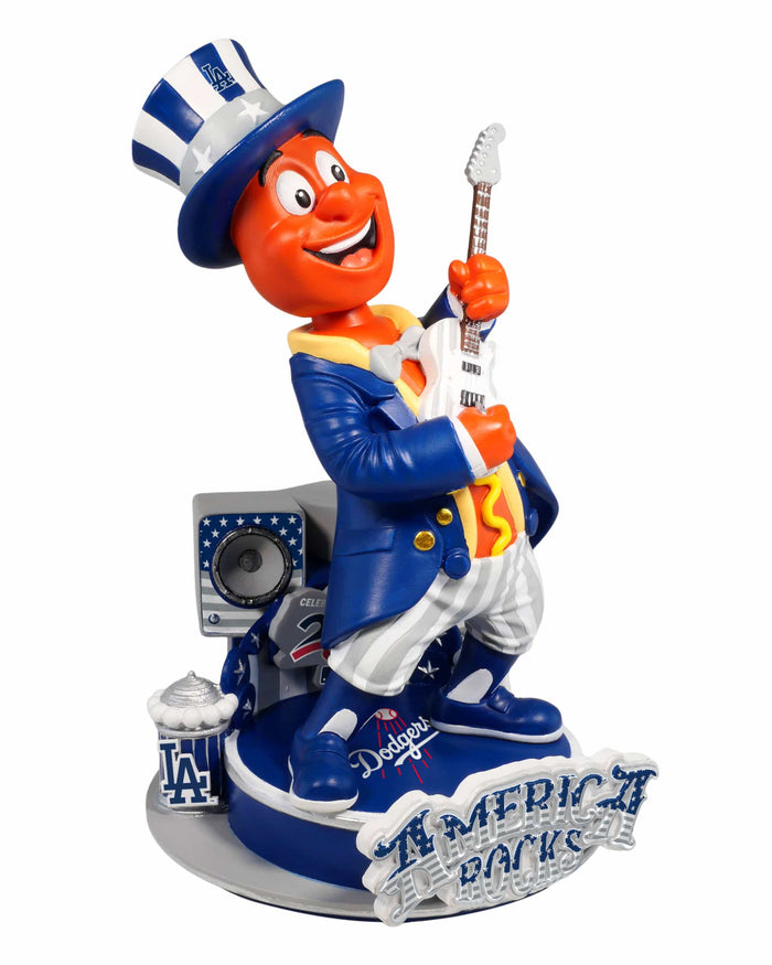 Dodger Dog Los Angeles Dodgers America's 250th Anniversary Star Spangled Banner Sound Chip Mascot Bobblehead