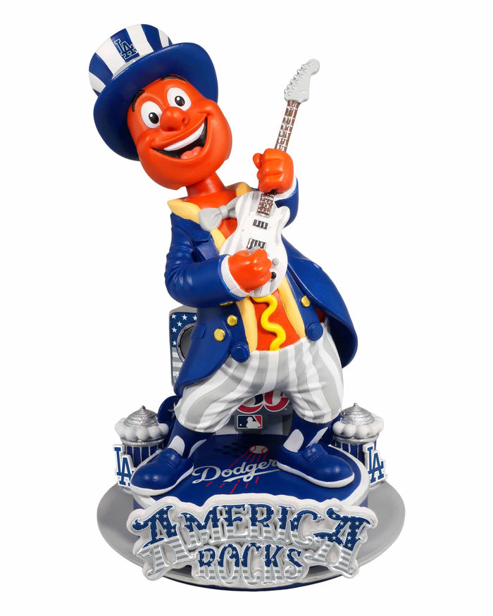 Dodger Dog Los Angeles Dodgers America's 250th Anniversary Star Spangled Banner Sound Chip Mascot Bobblehead