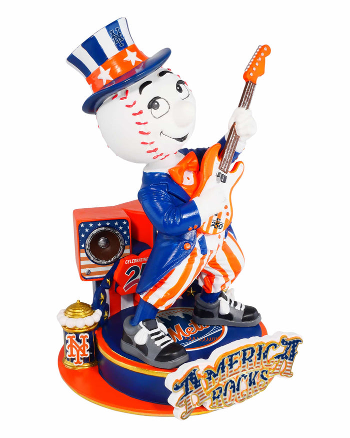 Mr Met New York Mets America's 250th Anniversary Star Spangled Banner Sound Chip Mascot Bobblehead