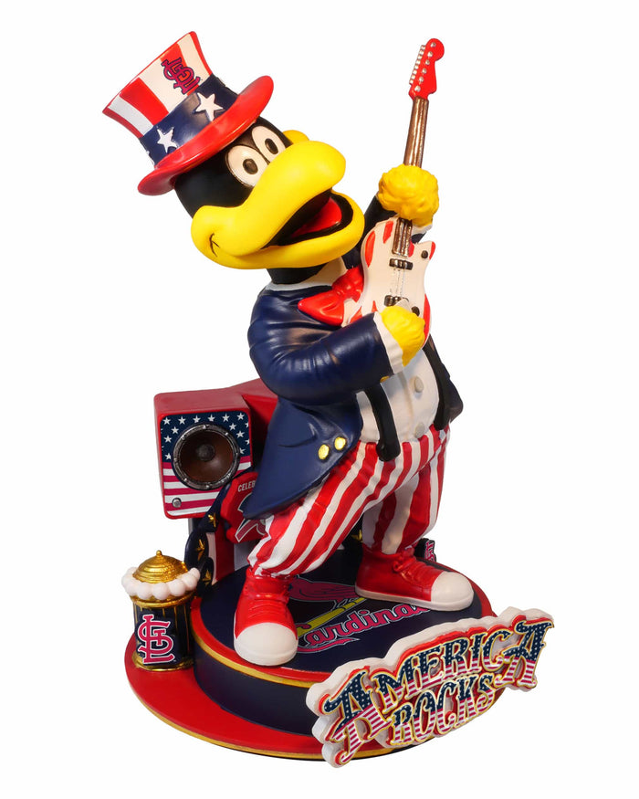 Fredbird St Louis Cardinals America's 250th Anniversary Star Spangled Banner Sound Chip Mascot Bobblehead