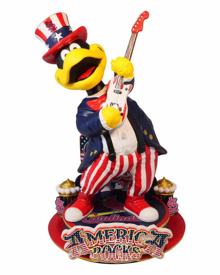 Fredbird St Louis Cardinals America's 250th Anniversary Star Spangled Banner Sound Chip Mascot Bobblehead