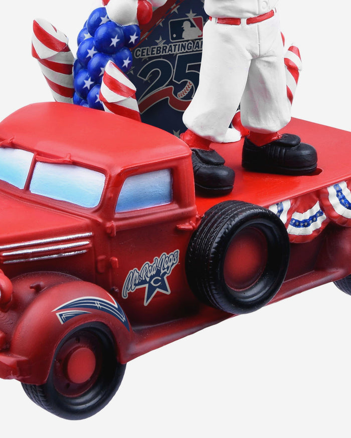 Mr Redlegs Cincinnati Reds America's 250th Anniversary Parade Float Mascot Bobblehead FOCO - FOCO.com