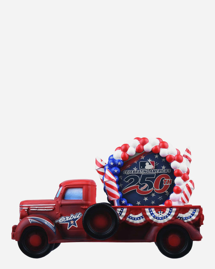 Orbit Houston Astros America's 250th Anniversary Parade Float Mascot Bobblehead FOCO - FOCO.com