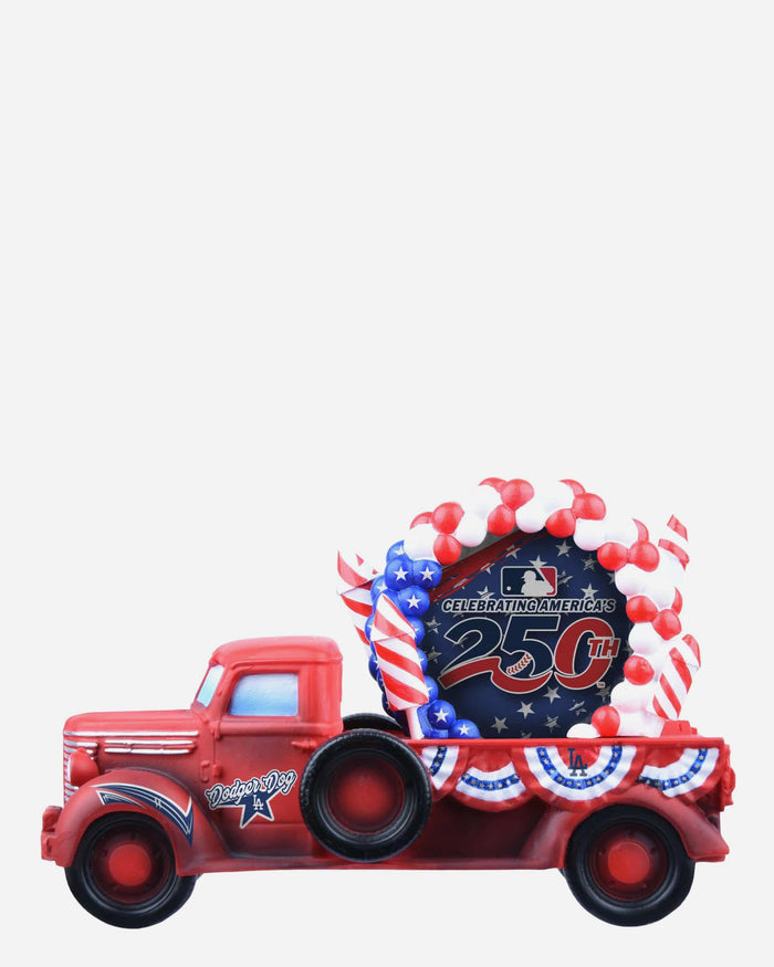 Dodger Dog Los Angeles Dodgers America's 250th Anniversary Parade Float Mascot Bobblehead FOCO - FOCO.com