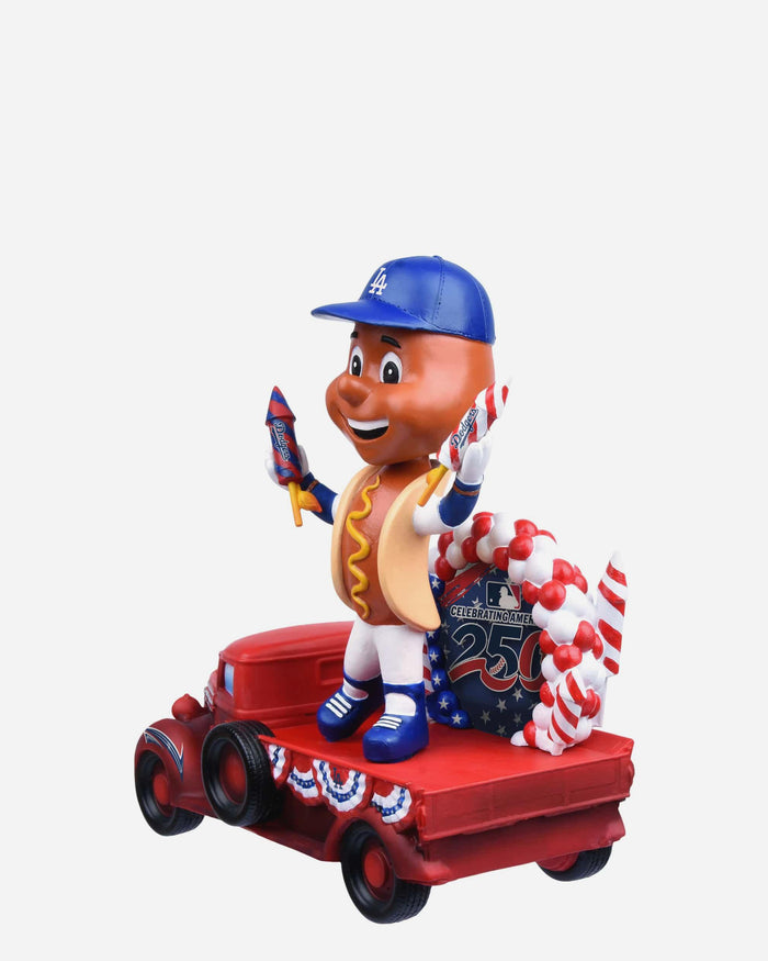 Dodger Dog Los Angeles Dodgers America's 250th Anniversary Parade Float Mascot Bobblehead FOCO - FOCO.com