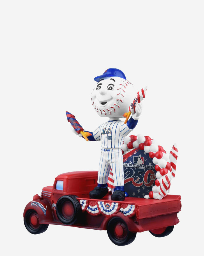 Mr Met New York Mets America's 250th Anniversary Parade Float Mascot Bobblehead FOCO - FOCO.com