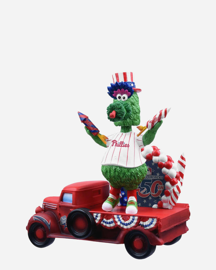 Phillie Phanatic Philadelphia Phillies America's 250th Anniversary Parade Float Mascot Bobblehead FOCO - FOCO.com