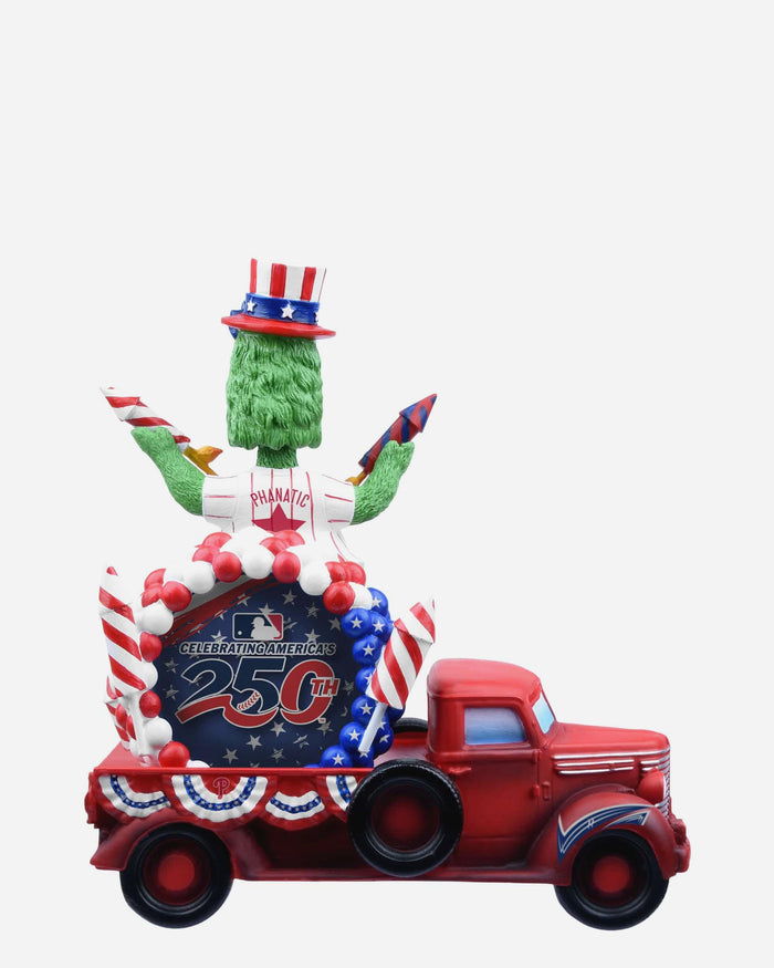 Phillie Phanatic Philadelphia Phillies America's 250th Anniversary Parade Float Mascot Bobblehead FOCO - FOCO.com