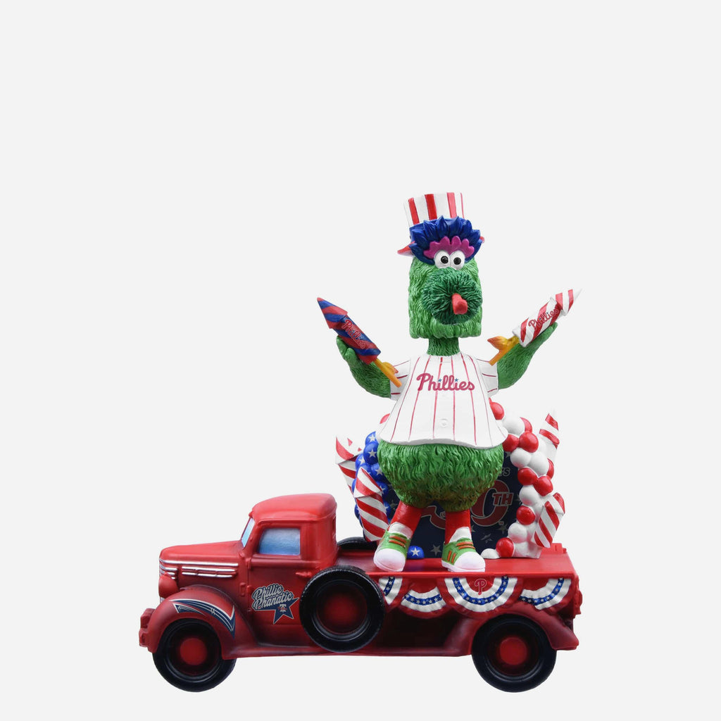 Phillie Phanatic Philadelphia Phillies America's 250th Anniversary Parade Float Mascot Bobblehead FOCO - FOCO.com