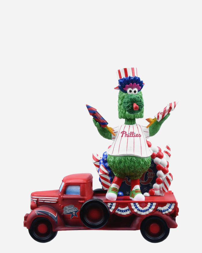 Phillie Phanatic Philadelphia Phillies America's 250th Anniversary Parade Float Mascot Bobblehead FOCO - FOCO.com