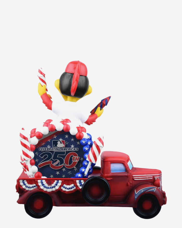 Fredbird St Louis Cardinals America's 250th Anniversary Parade Float Mascot Bobblehead FOCO - FOCO.com