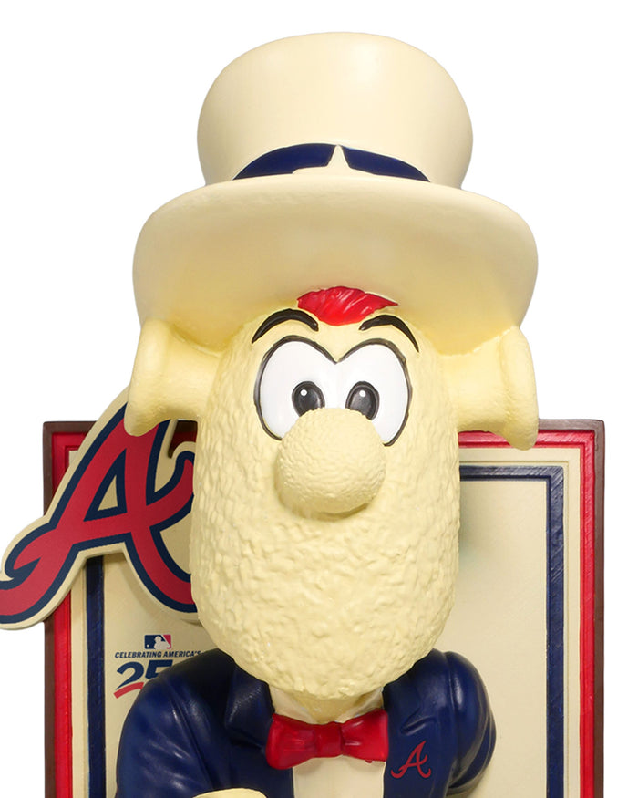 Blooper Atlanta Braves America's 250th Anniversary Uncle Sam Mascot Bobblehead