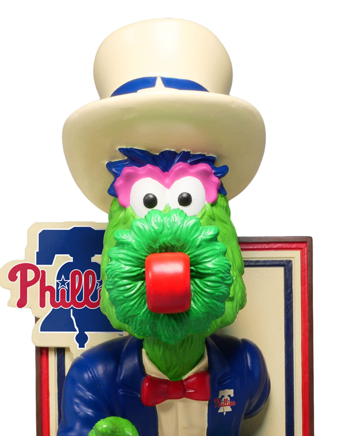 Phillie Phanatic Philadelphia Phillies America's 250th Anniversary Uncle Sam Mascot Bobblehead