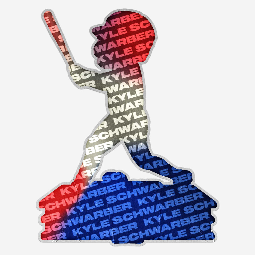 Kyle Schwarber Philadelphia Phillies 1,000th Career Hit Schwarbomb Milestone Bobblehead FOCO - FOCO.com