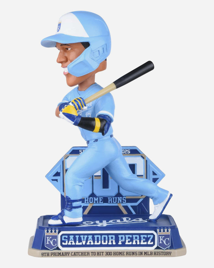 Salvador Perez Kansas City Royals 300th Home Run Bobblehead FOCO - FOCO.com