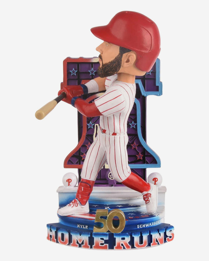 Kyle Schwarber Philadelphia Phillies 50th Home Run Bobblehead FOCO - FOCO.com