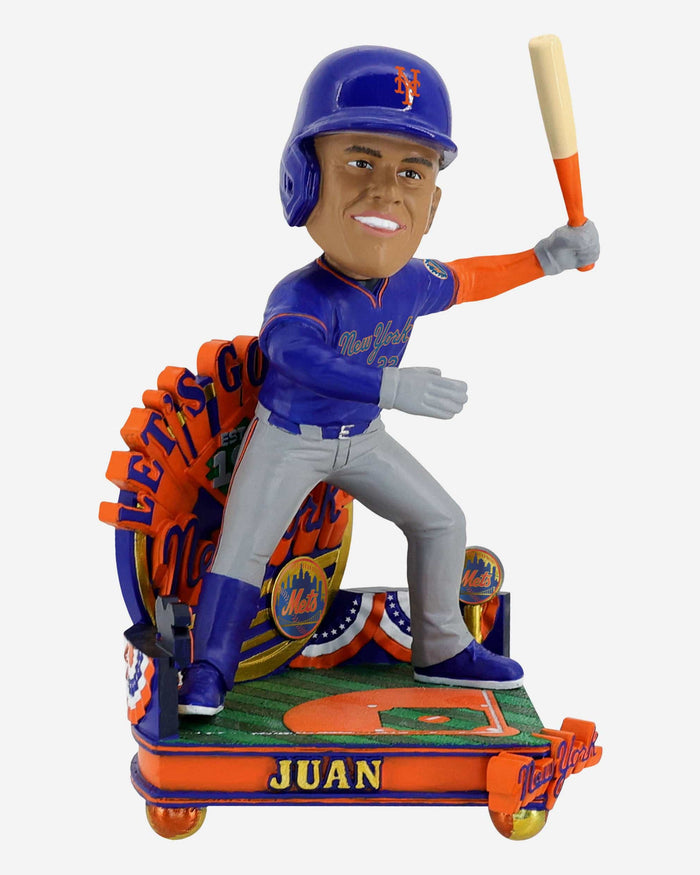 Juan Soto New York Mets Blue Alternate Uniform Bobblehead FOCO - FOCO.com