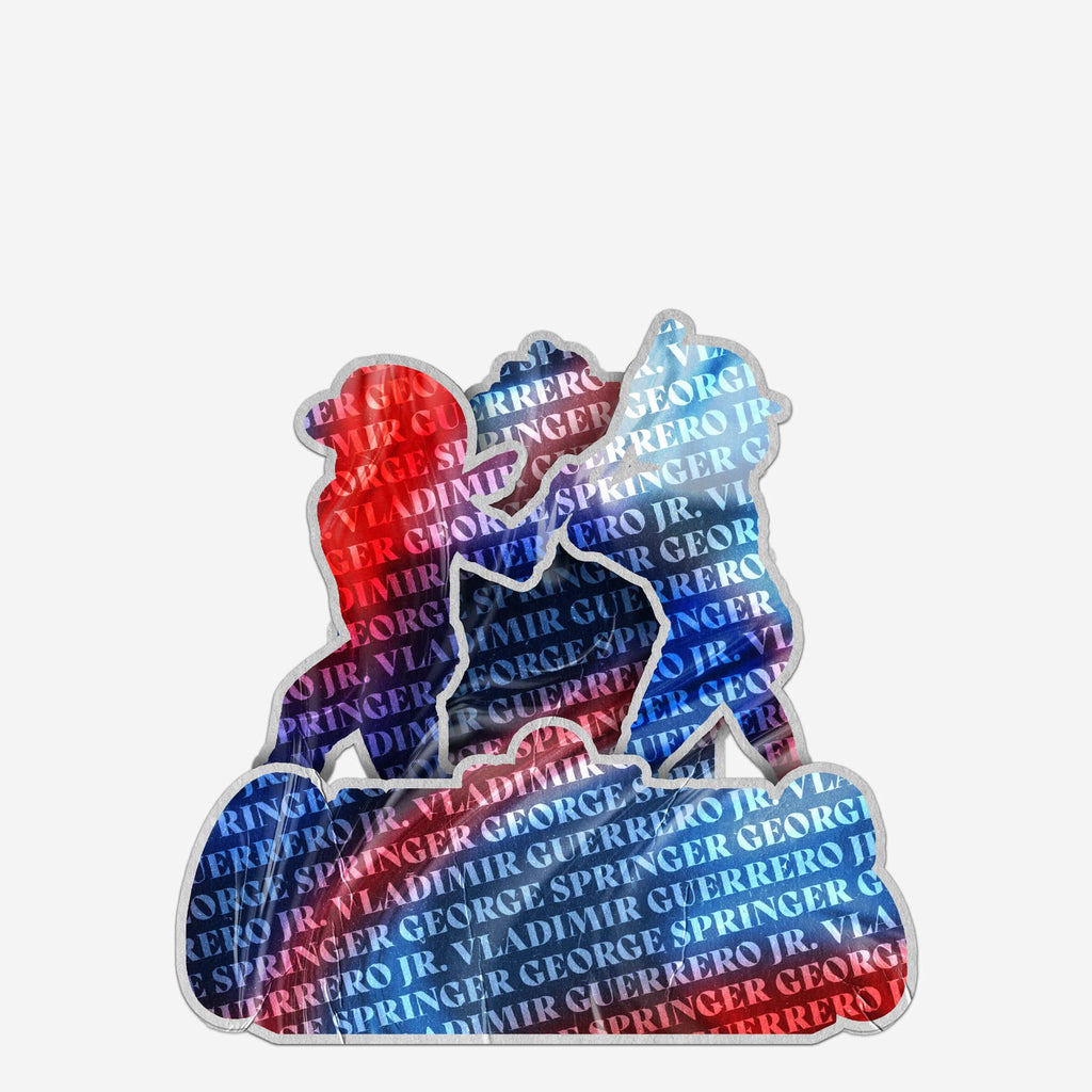 Vladimir Guerrero Jr & George Springer Toronto Blue Jays 2025 American League Champions Dual Bobblehead FOCO - FOCO.com