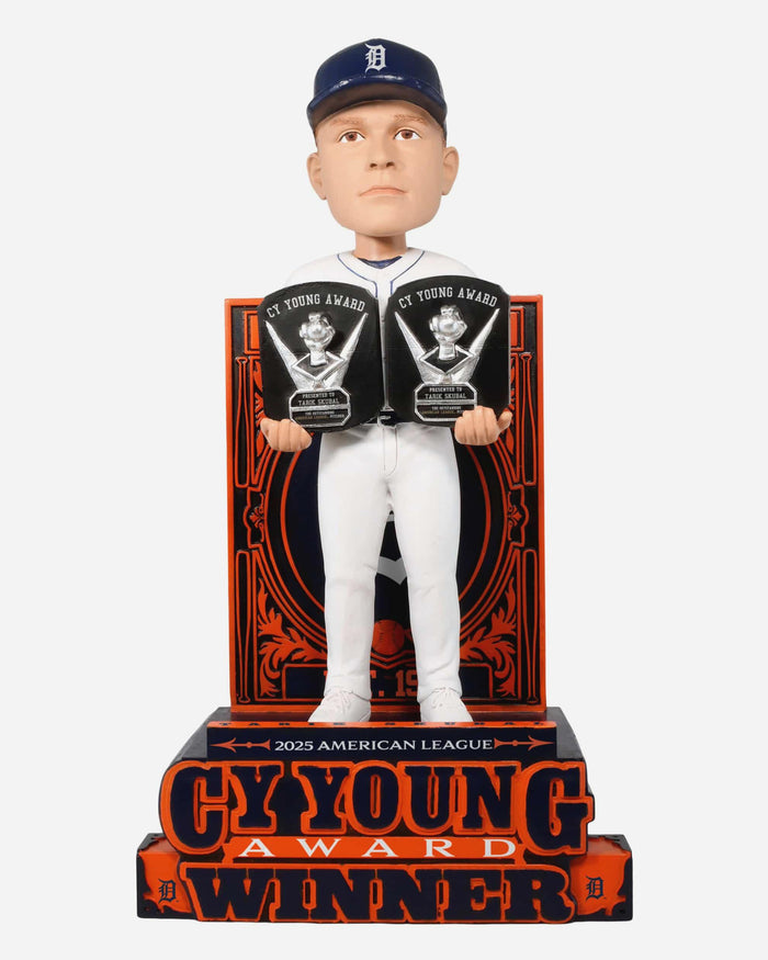 Tarik Skubal Detroit Tigers 2025 AL CY Young Award Bobblehead FOCO - FOCO.com