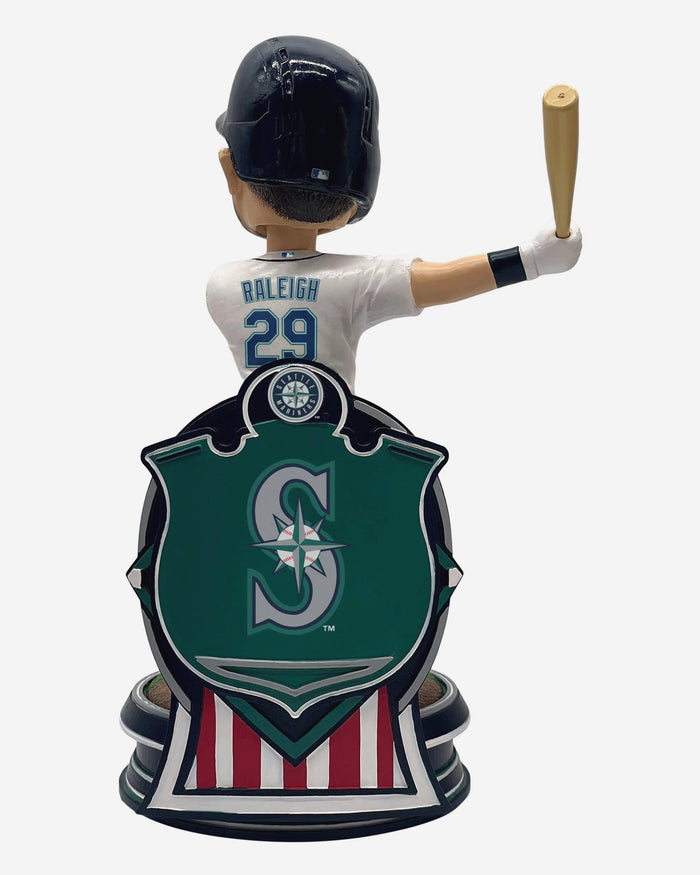 Cal Raleigh Seattle Mariners 2025 American League Home Run & RBI Leader Bobblehead FOCO - FOCO.com