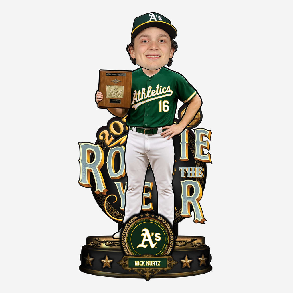 Nick Kurtz Athletics 2025 AL Rookie of the Year Award Bobblehead FOCO - FOCO.com