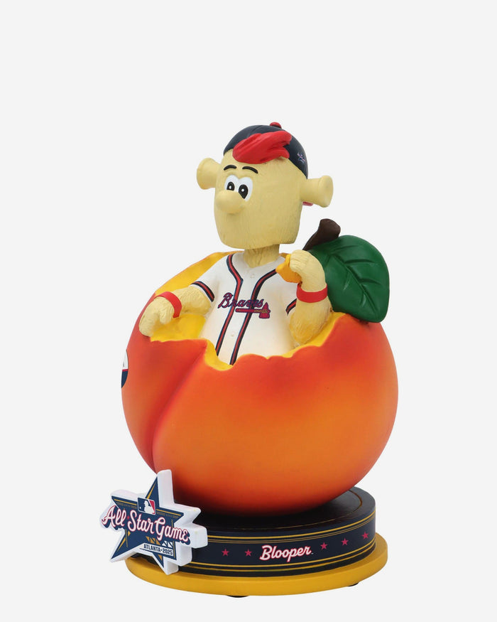 Blooper Atlanta Braves 2025 MLB All-Star Peach Mascot Mini Bobblehead Scene FOCO - FOCO.com