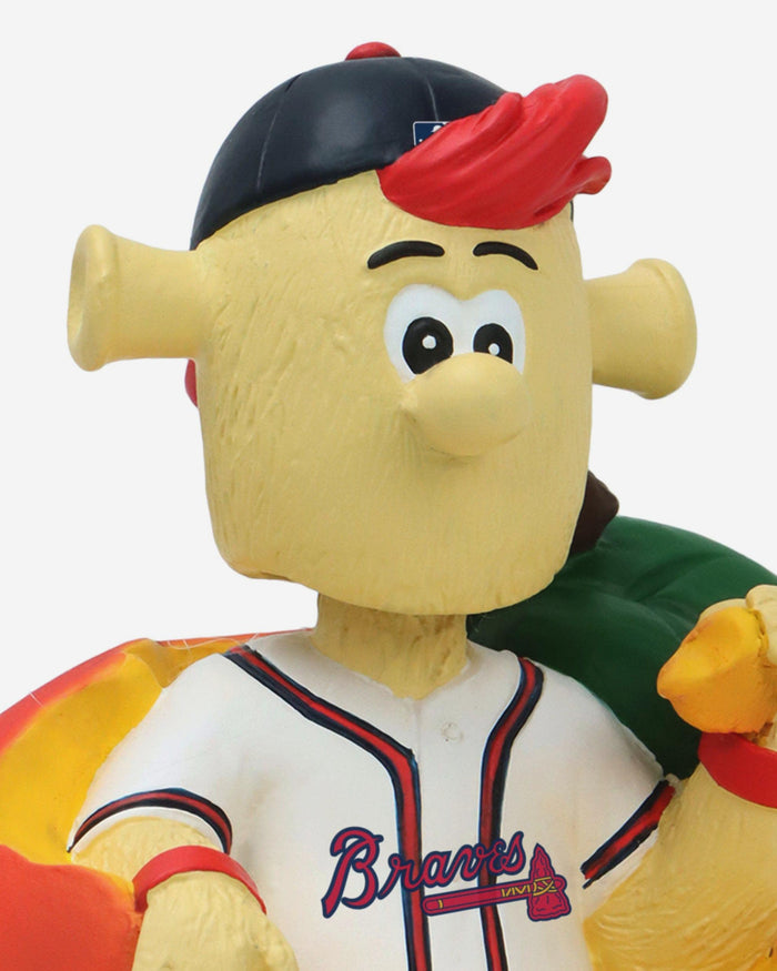 Blooper Atlanta Braves 2025 MLB All-Star Peach Mascot Mini Bobblehead Scene FOCO - FOCO.com