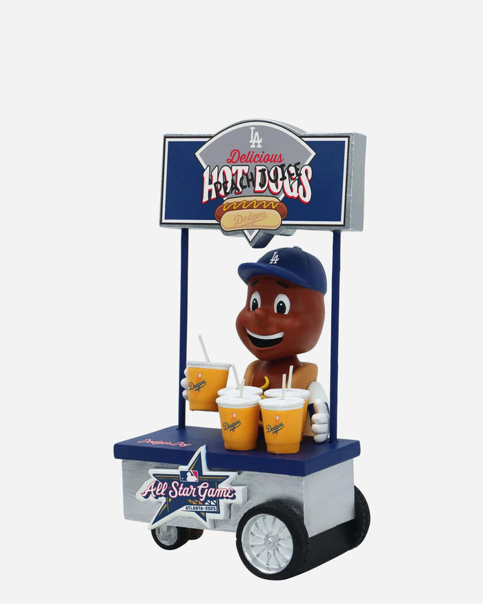 Dodger Dog Los Angeles Dodgers 2025 MLB All-Star Peach Mascot Mini Bobblehead Scene FOCO - FOCO.com
