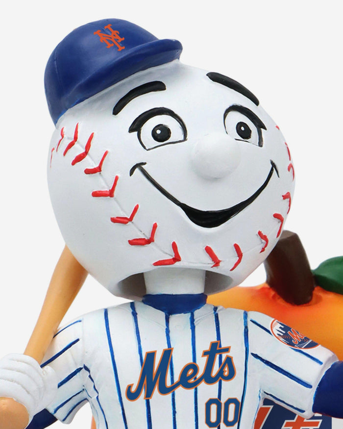 Mr Met New York Mets 2025 MLB All-Star Peach Mascot Mini Bobblehead Scene FOCO - FOCO.com