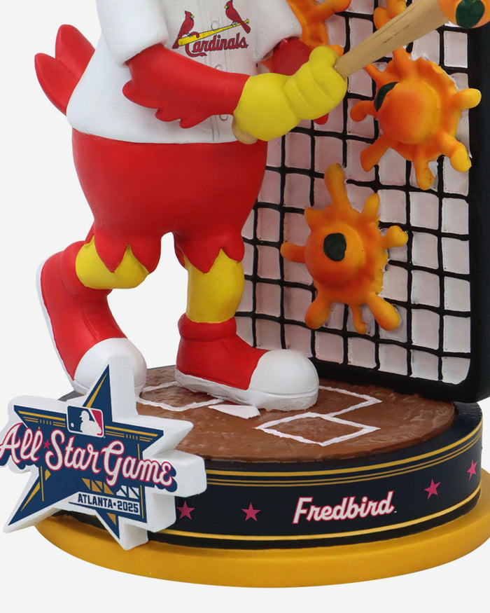 Fredbird St Louis Cardinals 2025 MLB All-Star Peach Mascot Mini Bobblehead Scene FOCO - FOCO.com