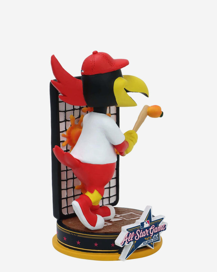 Fredbird St Louis Cardinals 2025 MLB All-Star Peach Mascot Mini Bobblehead Scene FOCO - FOCO.com